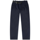 And Wander Men's x Maison Kitsuné Wool Pant in Navy