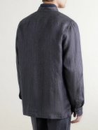 Rubinacci - Safari Linen Jacket - Blue