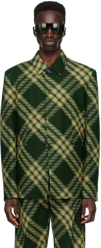Photo: Burberry Green Check Jacket