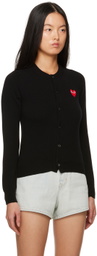 COMME des GARÇONS PLAY Black Heart Patch Cardigan