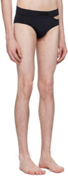 LGN Louis Gabriel Nouchi Black Cutout Swim Briefs