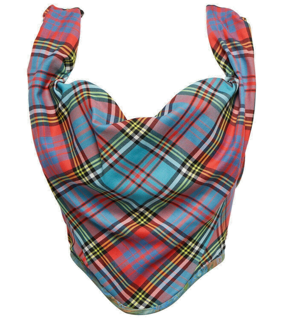 VIVIENNE WESTWOOD plaid polo top