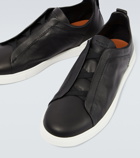 Zegna - Triple Stitch leather sneakers