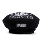 Kenzo - Logo embroidered wool beret