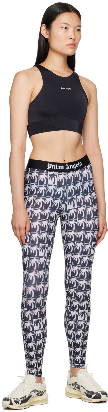 Buy Leggings Palm Angels logo-print stirrup leggings