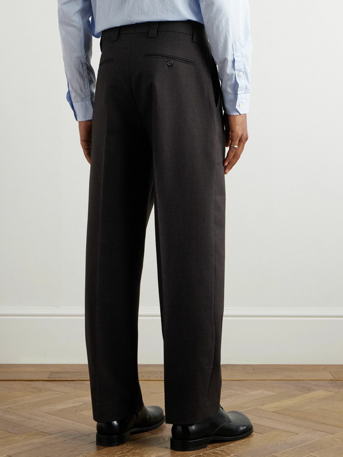 mfpen - Study Straight-Leg Wool and Cotton-Blend Twill Trousers - Brown