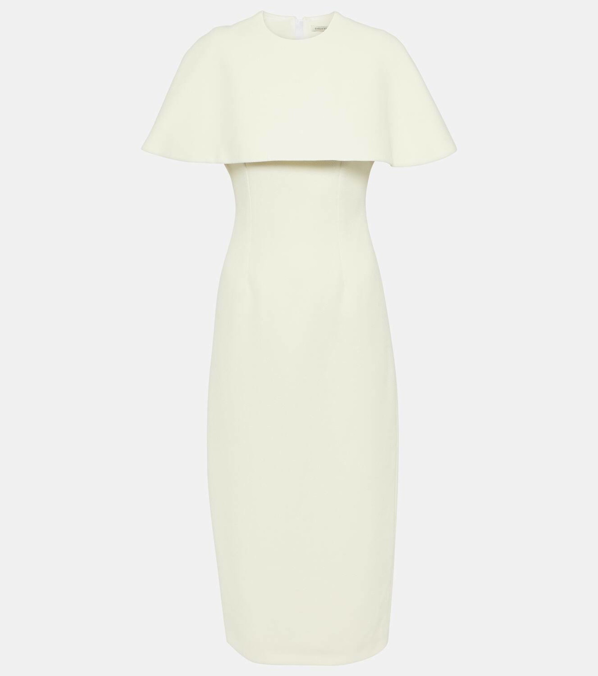 Emilia Wickstead Bridal Blaine caped midi dress