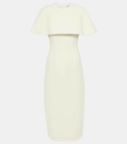 Emilia Wickstead Bridal Blaine caped midi dress