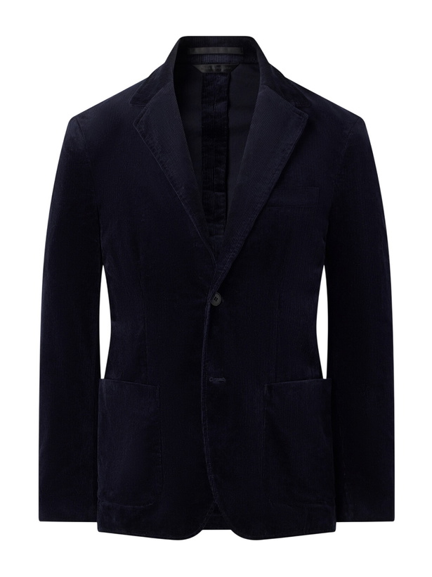 Photo: Sunspel - Cotton-Blend Corduroy Blazer - Blue