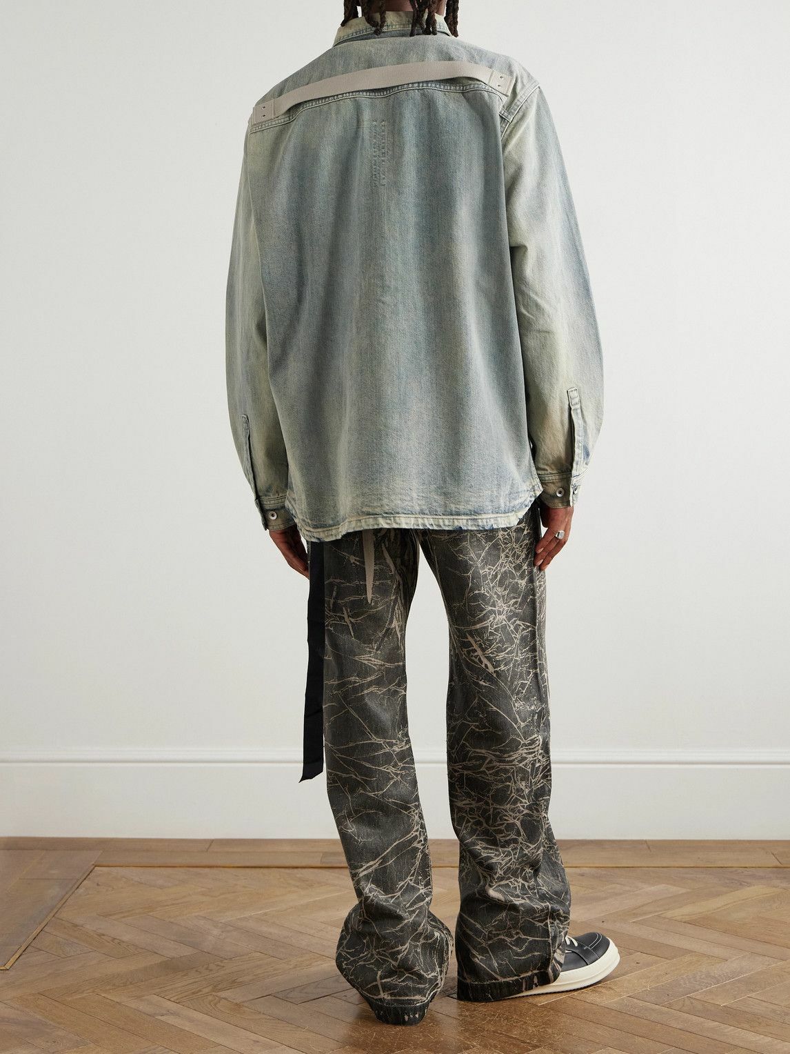 DRKSHDW by Rick Owens - Denim Jumbo Overshirt - Gray