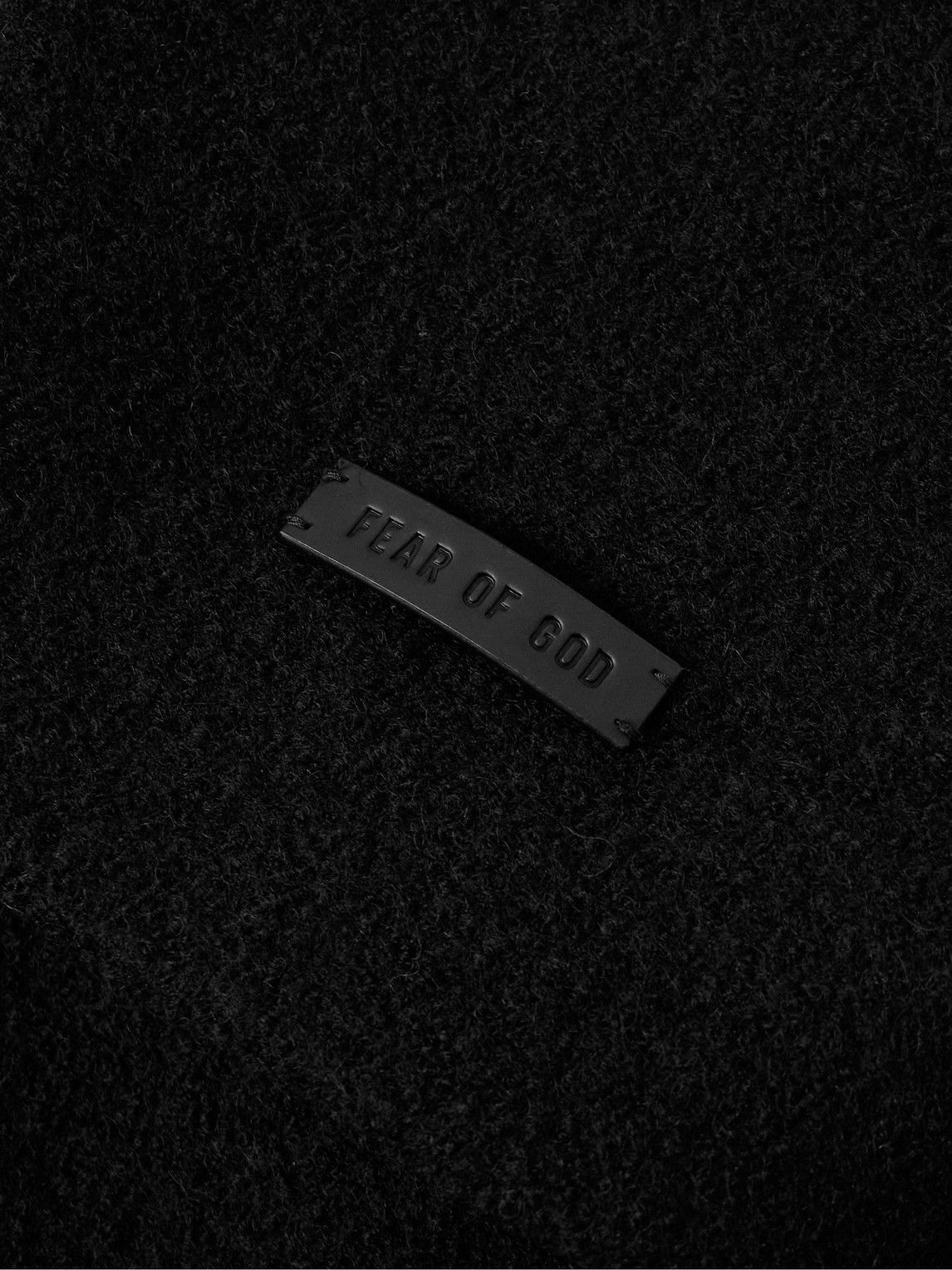 Fear of God - Oversized Double-Breasted Belted Boiled Virgin Wool Coat - Black