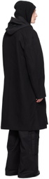 Juun.J Black Detachable Hood Coat