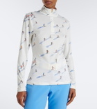 Bogner Beline printed zip-up ski top