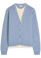 JW Anderson Layered-effect Wool and Cashmere-blend Cardigan Blue