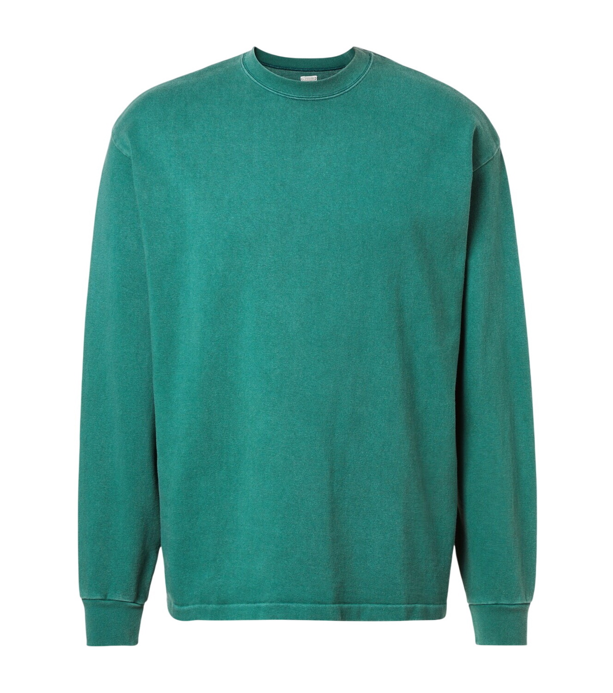 A.PRESSE - Distressed Cotton-Jersey Half-Zip Sweatshirt - Green A
