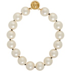 Fendi Pearl and Gold Choker Necklace