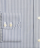 Brooks Brothers Men's Madison Relaxed-Fit Dress Shirt, Non-Iron Alternating Twin Stripe | Blue