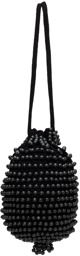 Bode Black Large Beaded Pouch