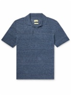 De Bonne Facture - Linen Polo Shirt - Blue