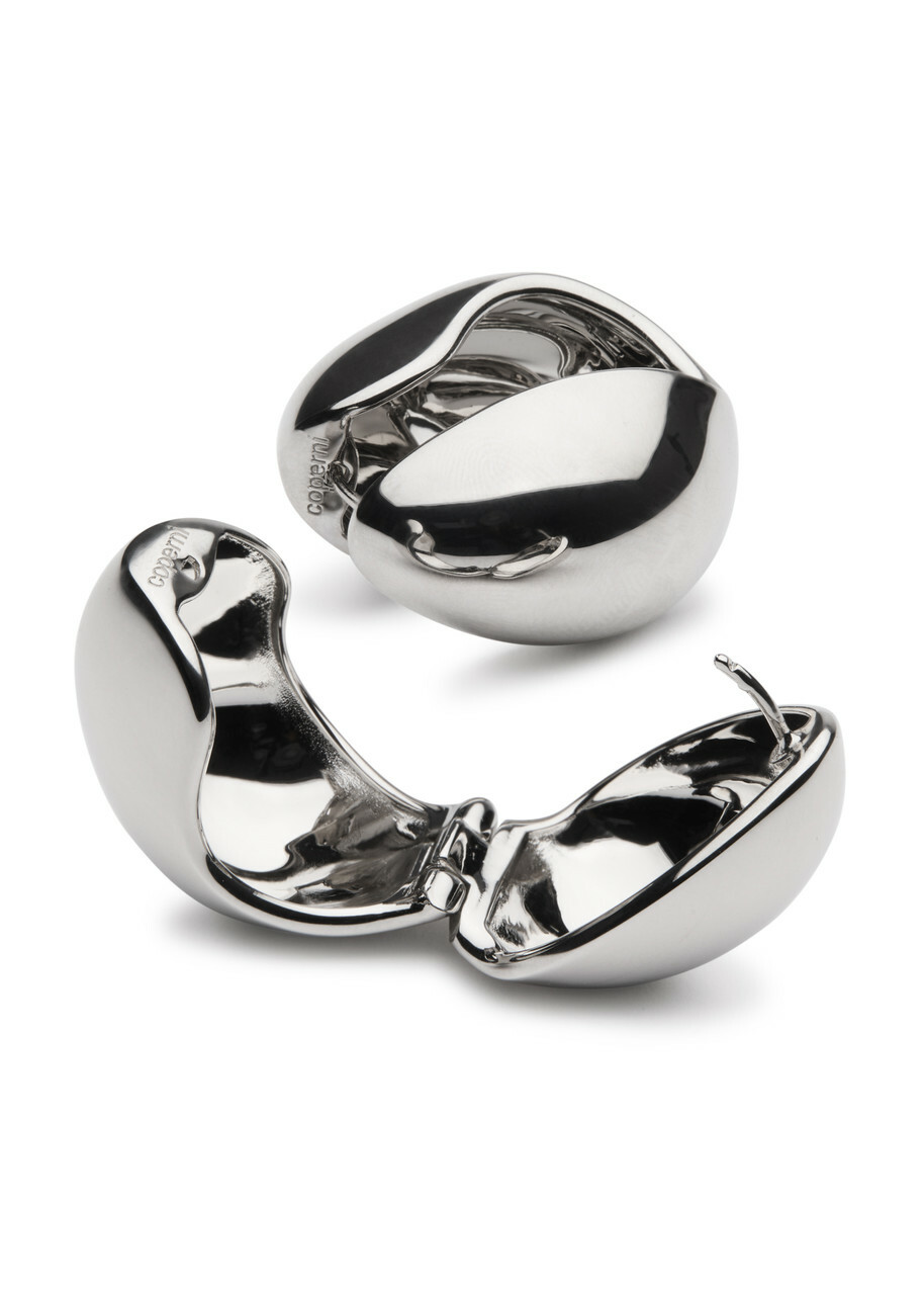 Coperni Sculpted Earrings - Silver - One Size