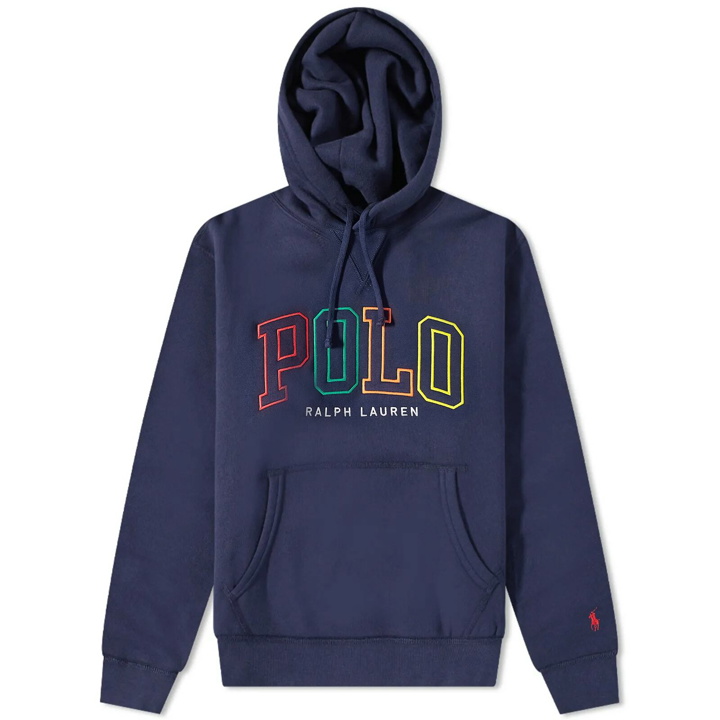 Photo: Polo Ralph Lauren Men's Embroidered Logo Hoody in Cruise Navy