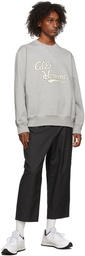 Comme des Garçons Homme Grey Embroidered Logo Sweatshirt