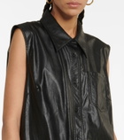 Stand Studio - Arya faux leather top