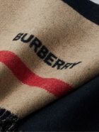 Burberry - Fringed Striped Cashmere Blanket