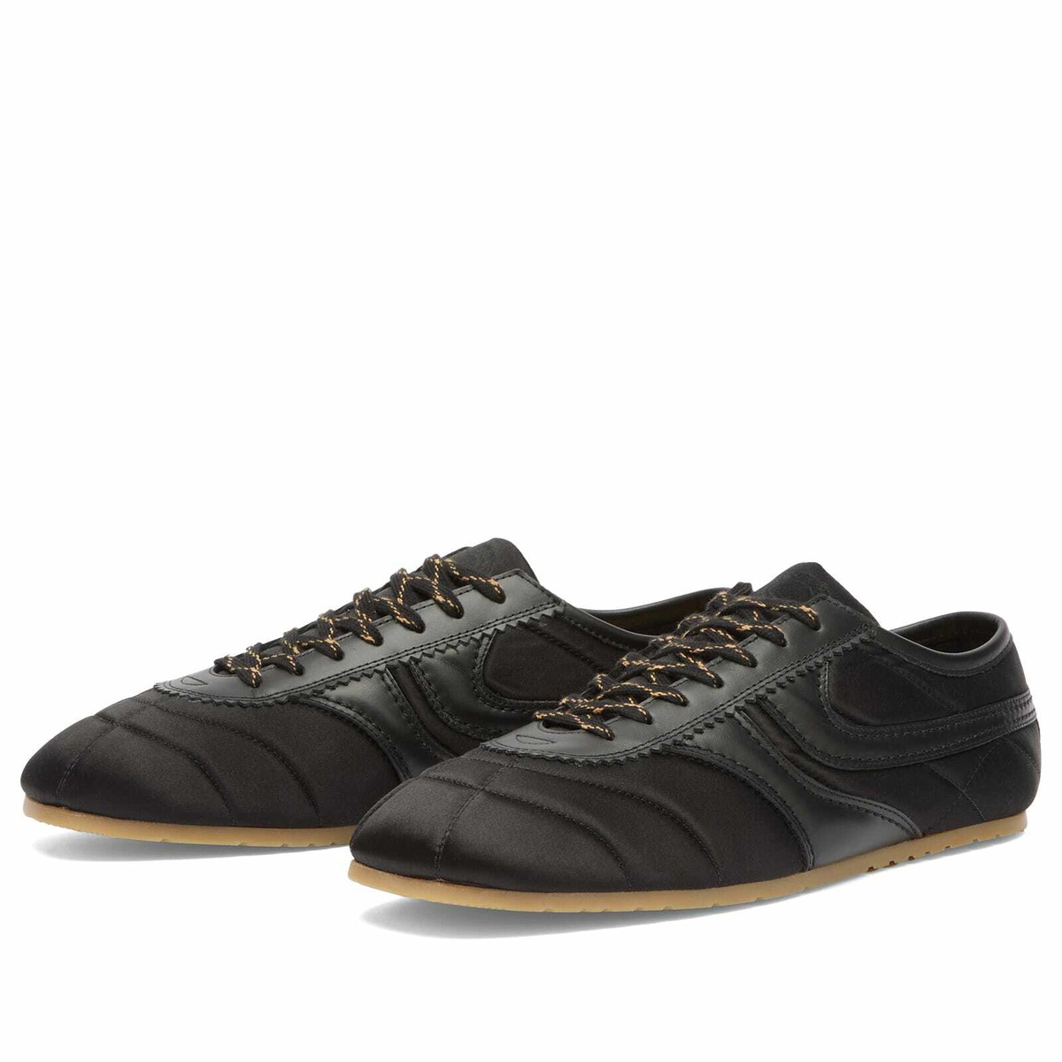 Dries Van Noten Men's Leather & Suede Sneaker in Black