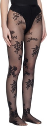 Valentino Black 'Chez Valentino' Tights