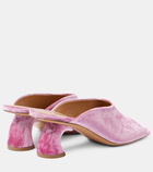 Dries Van Noten 65 velvet mules