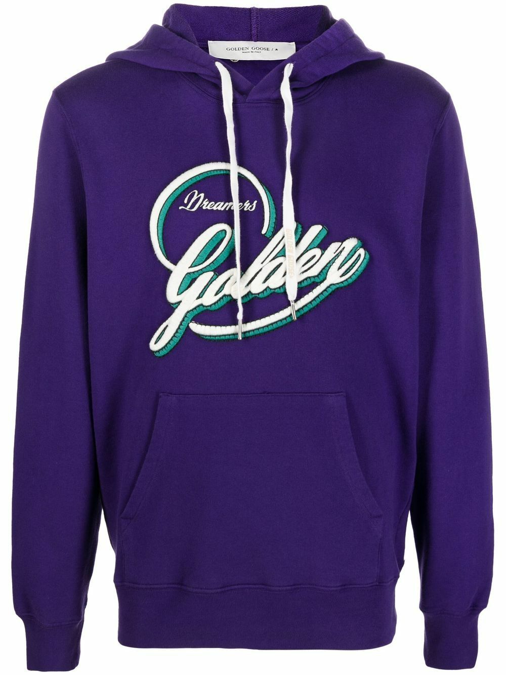 GOLDEN GOOSE - Cotton Logo Hoodie Golden Goose Deluxe Brand