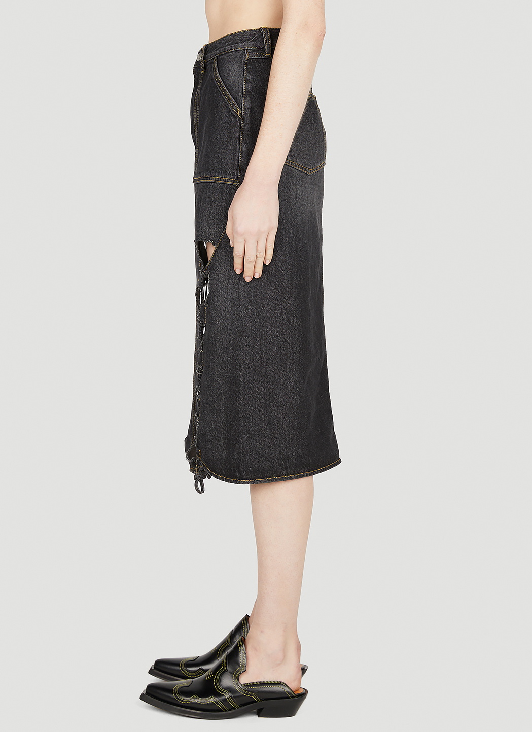 AVAVAV Long Cutout Skirt