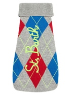 MC2 Saint Barth Dog Sweater With Argyle Print