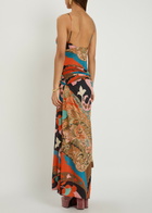 Etro Printed Mesh-jersey Maxi Dress Multicoloured