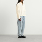 MKI Men's Loose Weave Check Box Dress Shirt in Bone
