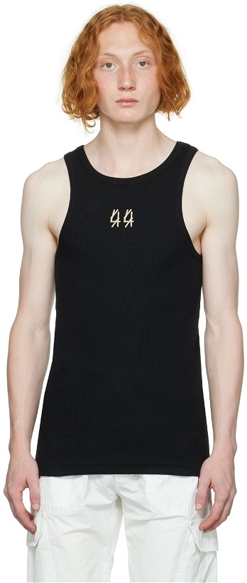 Photo: 44 Label Group Black Embroidered Tank Top