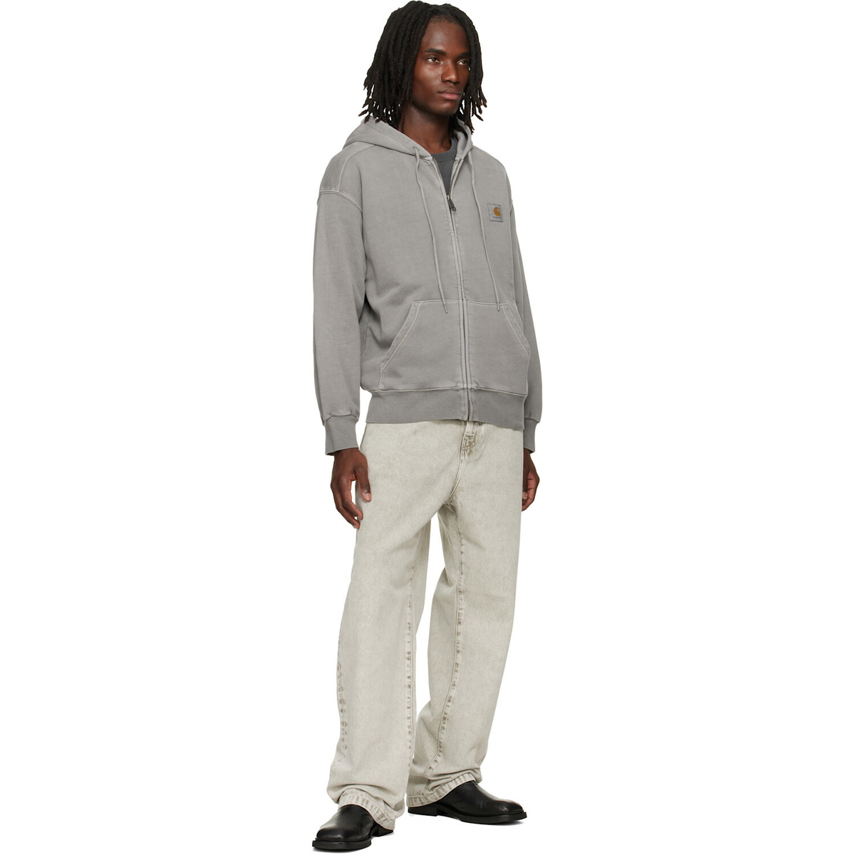 Carhartt Work In Progress Gray Nelson Hoodie