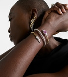 Yeprem Reign Supreme 18kt gold bangle with sapphire and diamonds
