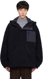 Martine Rose Navy Oversized Fleece Jacket
