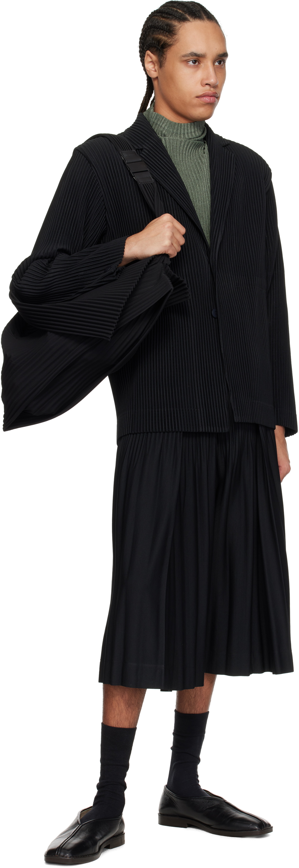 HOMME PLISSÉ ISSEY MIYAKE Black Overlap Bag Homme Plisse Issey Miyake
