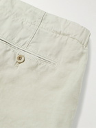 Loro Piana - Straight-Leg Cotton and Linen-Blend Drawstring Bermuda Shorts - Neutrals