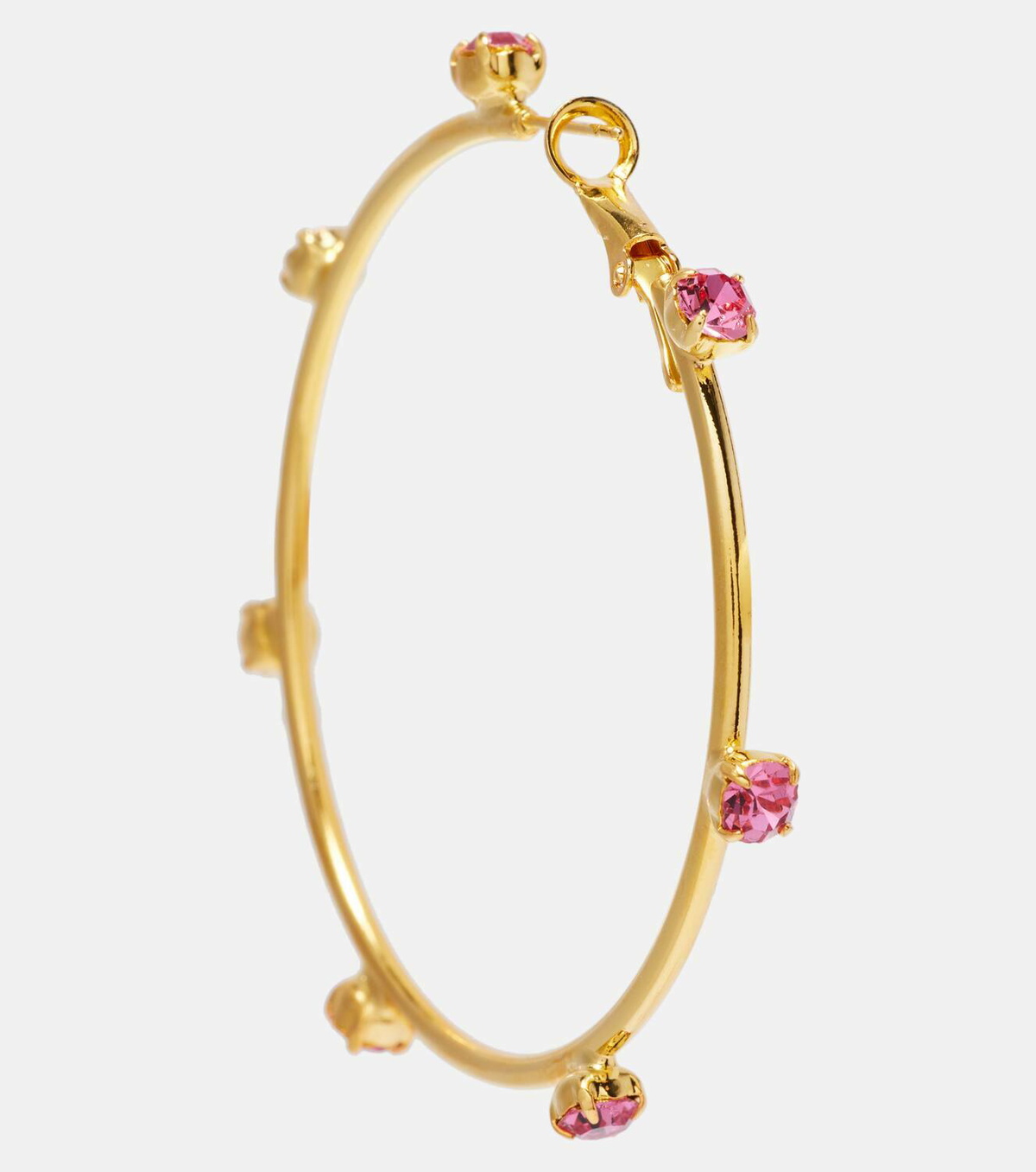 Magda Butrym Embellished gold-plated hoop earrings