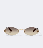 Cartier Eyewear Collection Panthère De Cartier oval sunglasses