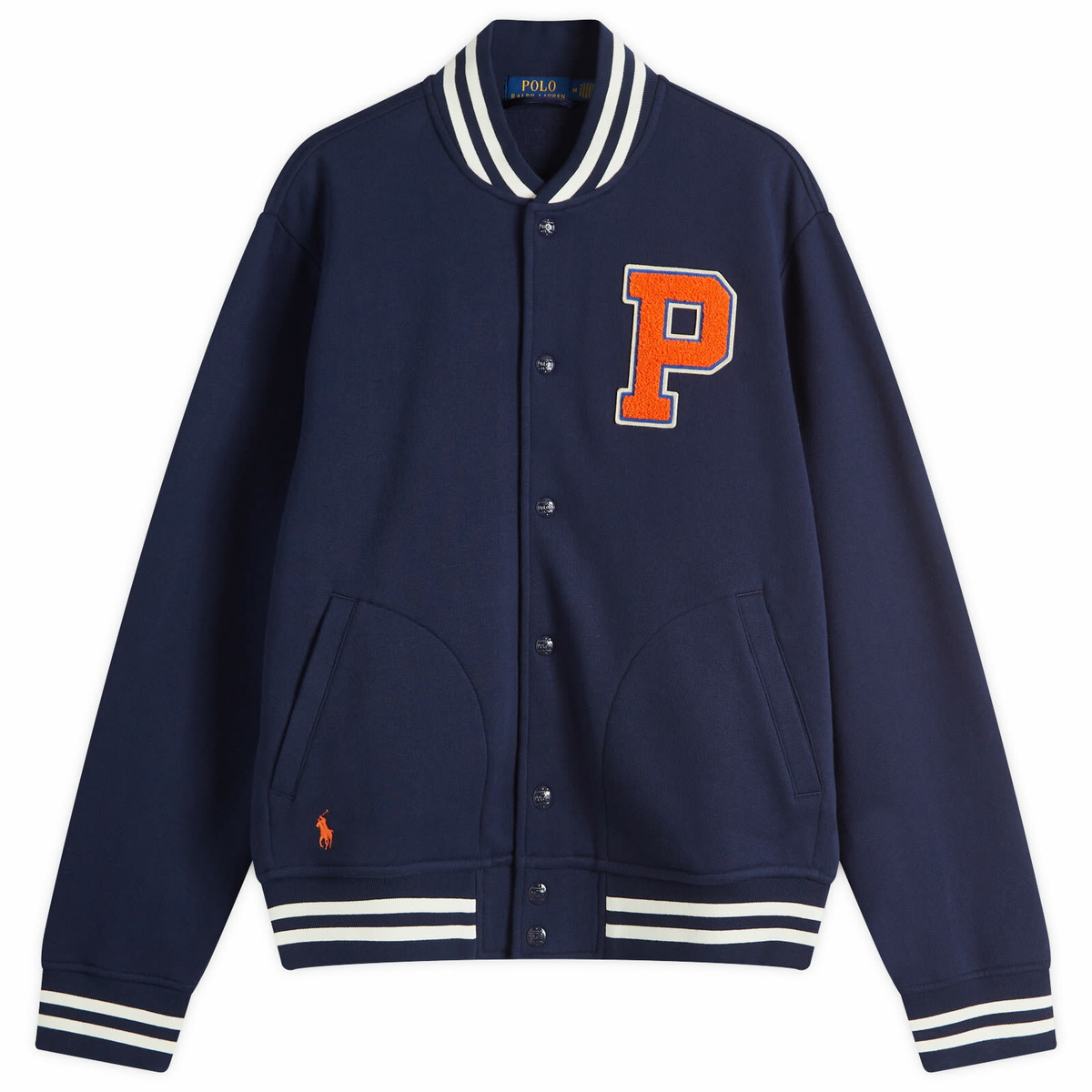 Polo ralph lauren varsity denim jacket on sale