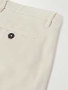 Thom Sweeney - Slim-Fit Cotton-Blend Twill Chinos - Neutrals