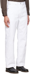 Lemaire White Seamless Jeans