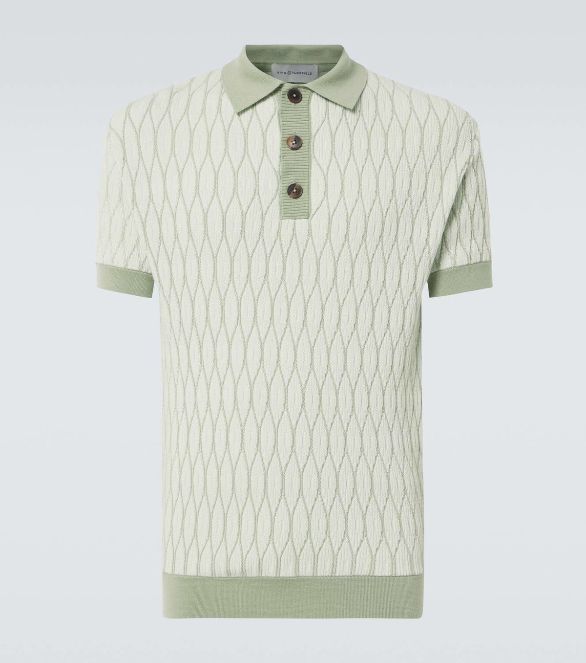 King & Tuckfield Wool polo sweater