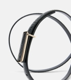 Tom Ford Croc-effect patent leather belt