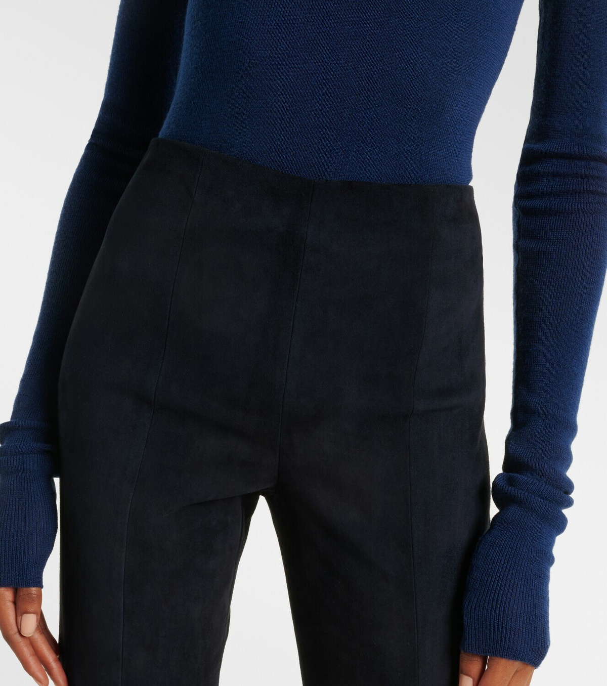 Stouls Gege suede flared pants